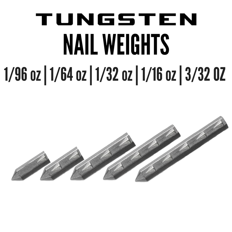 Tungsten Nail LUORNG 10PCS Lead-Free No Lead Nail Weights, 1/32oz High  Weight Soft Bait Fittings for Neko Wacky Rig Fishing, Tungsten Nail Weight