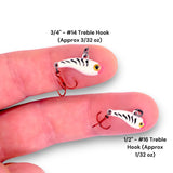 TUNGSTEN T-RIP WHITE TIGER GLOW MINI VIBE BAIT