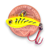 TUNGSTEN T-RIP CHARTREUSE TIGER GLOW MINI VIBE BAIT