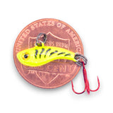 TUNGSTEN T-RIP CHARTREUSE TIGER GLOW MINI VIBE BAIT