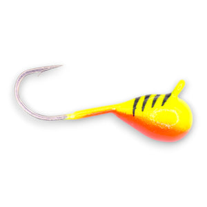 CHARTREUSE TIGER BRIGHT UV TUNGSTEN JIG