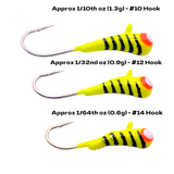 CHARTREUSE STRIPE TUNGSTEN KANOE JIG