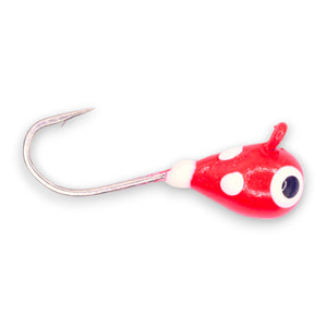 BRIGHT RED GLOW SPOTS TUNGSTEN JIG