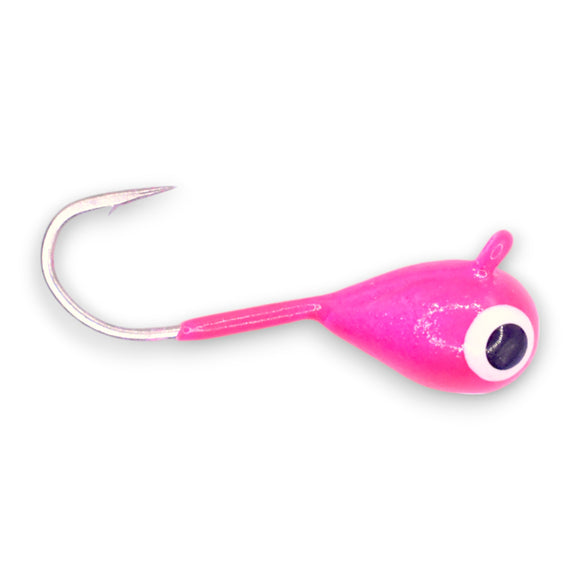 BRIGHT PINK GLOW TUNGSTEN JIG