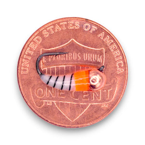 METALLIC COPPER ORANGE WHITE TUNGSTEN AKUA JIG SKUD