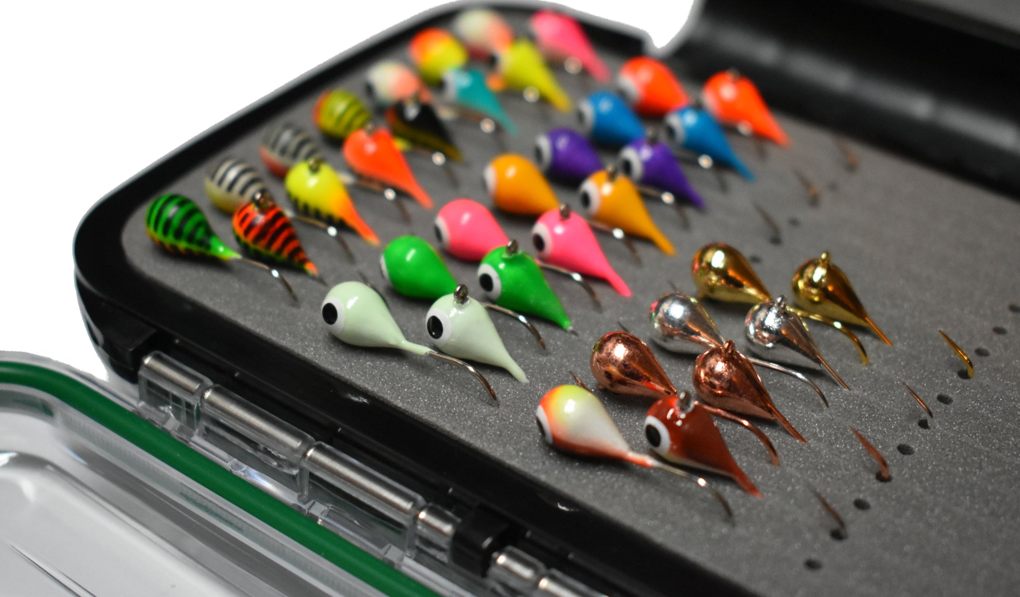 36 PIECE TUNGSTEN JIG SET (6mm - #8 Hook) WITH LARGE PREMIUM BOX – Kenders  Outdoors