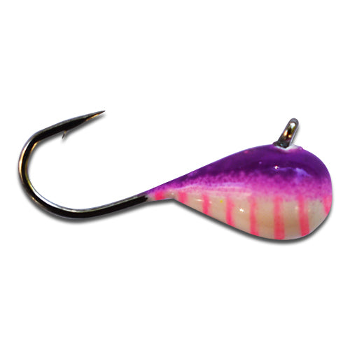 Mack's Lure Pee Wee Wiggle Hoochie UV 1.5 In. Purple, Fishing Jigs