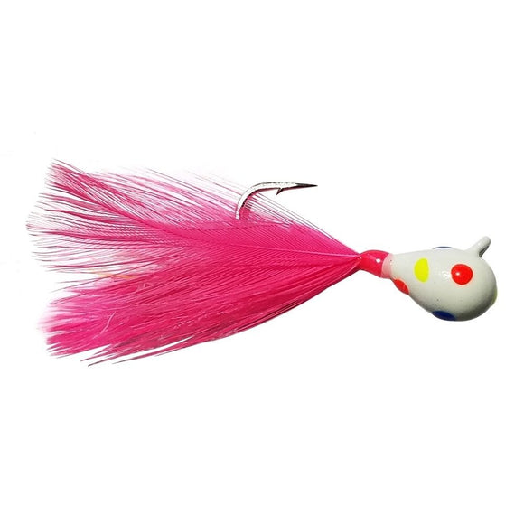 Feather Jig Head Crappie Jigs, Feather Fishing Lure Bait